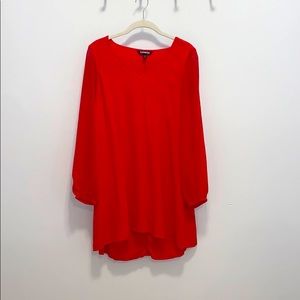 Red Long Sleeve Dress
